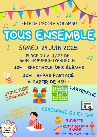 Fête de l'école VOLAMAU