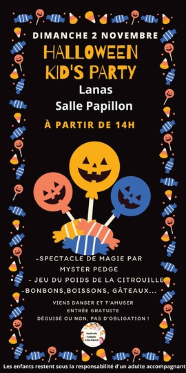 Kid's party Halloween de l'école Volamau à Lanas
