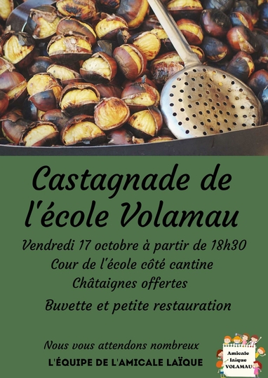 Castagnade de l'école Volamau