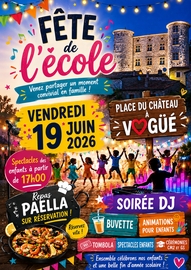 Affiche fête de l'école 2026