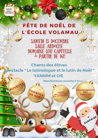Fête de Noël de l'école Volamau