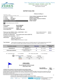 Analyse eau de baignade 09.07.2025