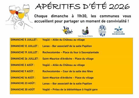 Apéritifs été 2026