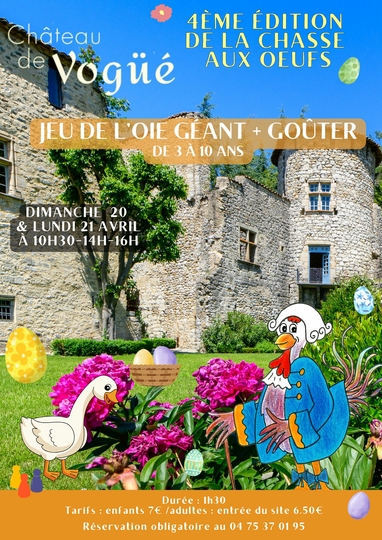 Animations avril 2025 au Château de Vogüé