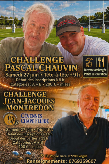 Tournoi de pétanque le 27.06.2026