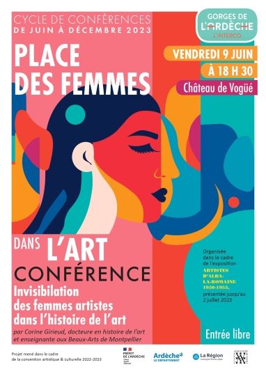 Conférence au Château sur la place des femmes dans l'art vendredi 9 juin à 18h30