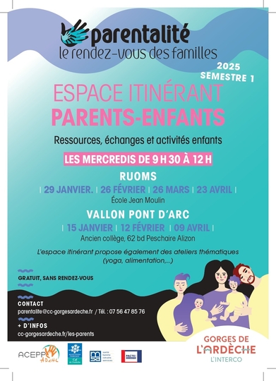 Actions parentalité gratuites destinées aux parents et aux familles