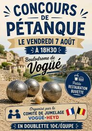 Pétanque Jumelage 07.08.2026