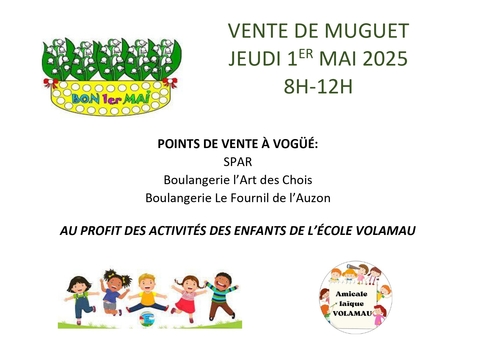 VENTE MUGUET 2025